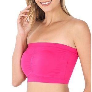 New!  Hot Pink Padded Bandeau bralette